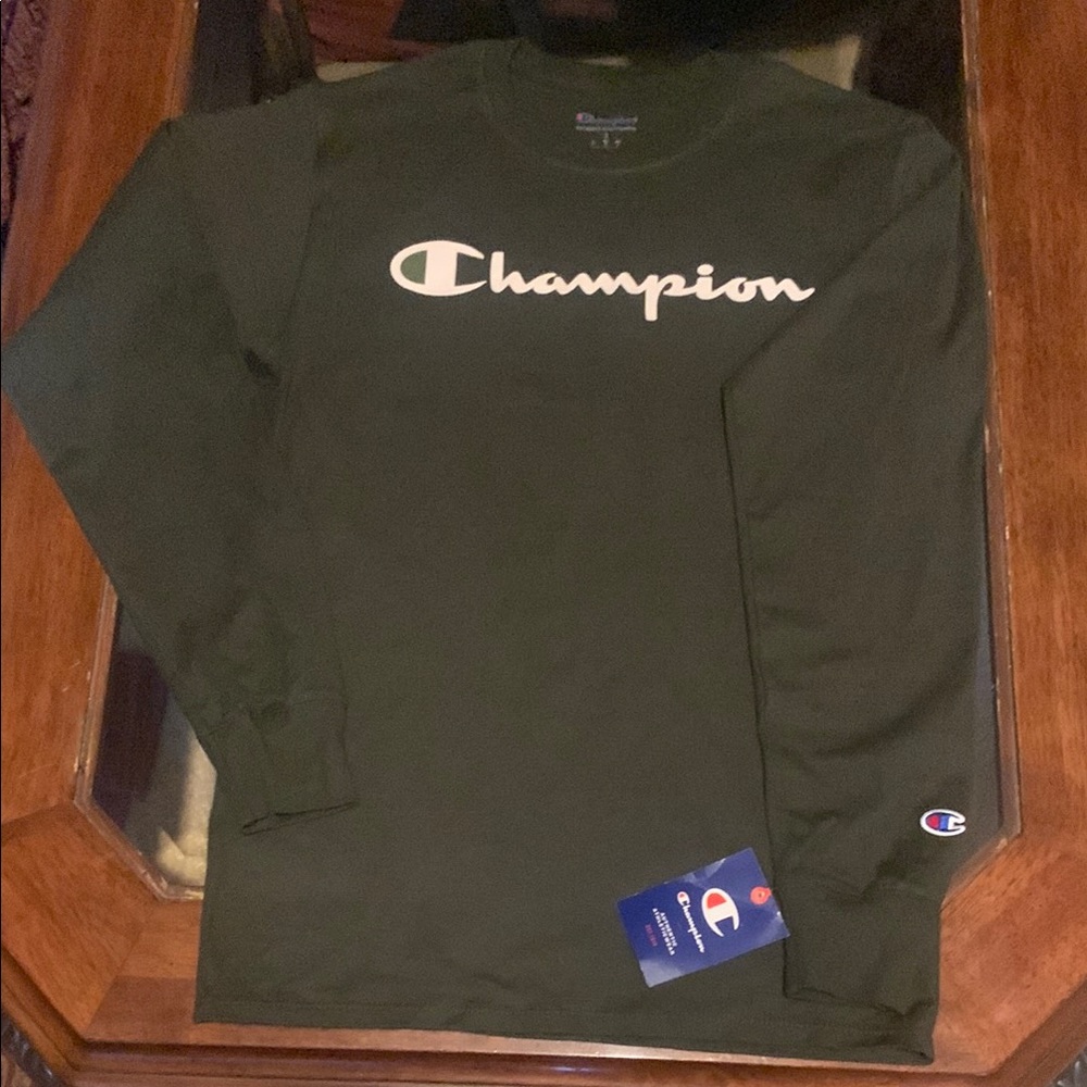 Champion Green Long Sleeve Shirt